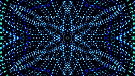 luz abstracta brillante que gobierna el color azul, caleidoscopio