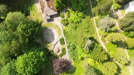 top down shot of old spa