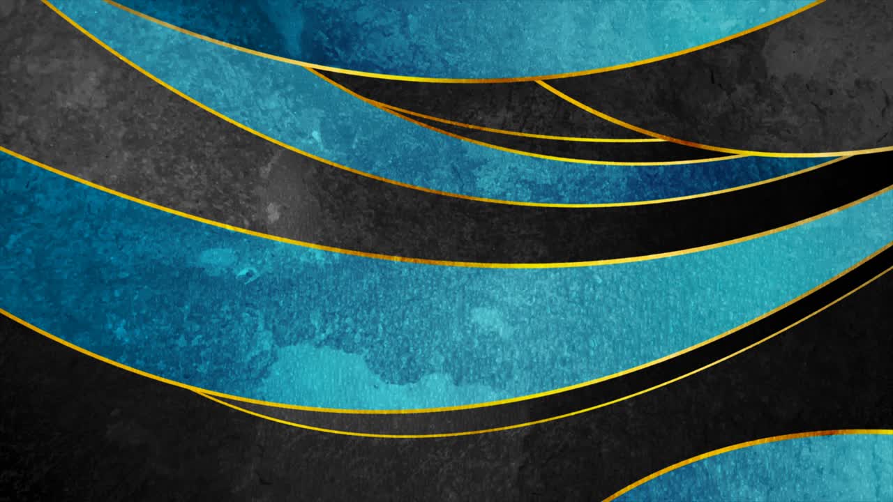 fondo de movimiento ondulado corporativo grunge azul con líneas doradas