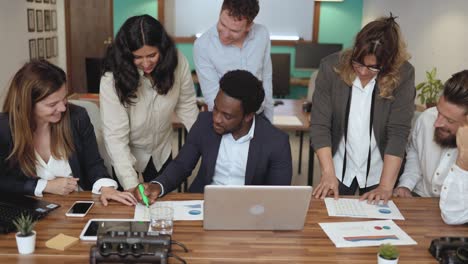 business team of diverse people doing strategic planning work inside modern office - entrepreneurship concept