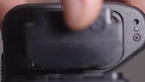 camera battery replacement or maintenance