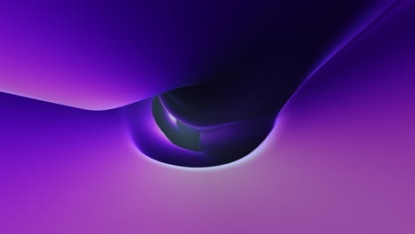 dynamic purple and black swirling abstract shape