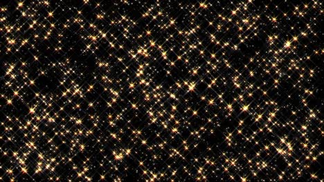 el polvo de oro brillante de 4k. superposición en bucle