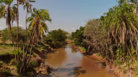 a river going through samburu-maasai land in kenya