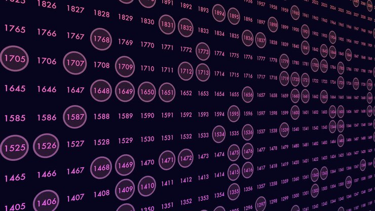 Random matrix numbers pattern in rows