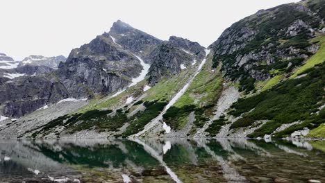 the peak of koscielec mountain in the polish tatra mountains