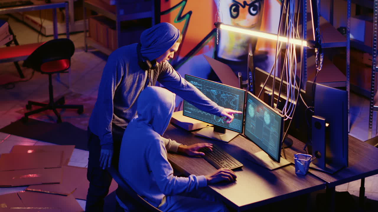 커에 있는 해커들이 허가받지 않은 접근을 하고 있습니다.