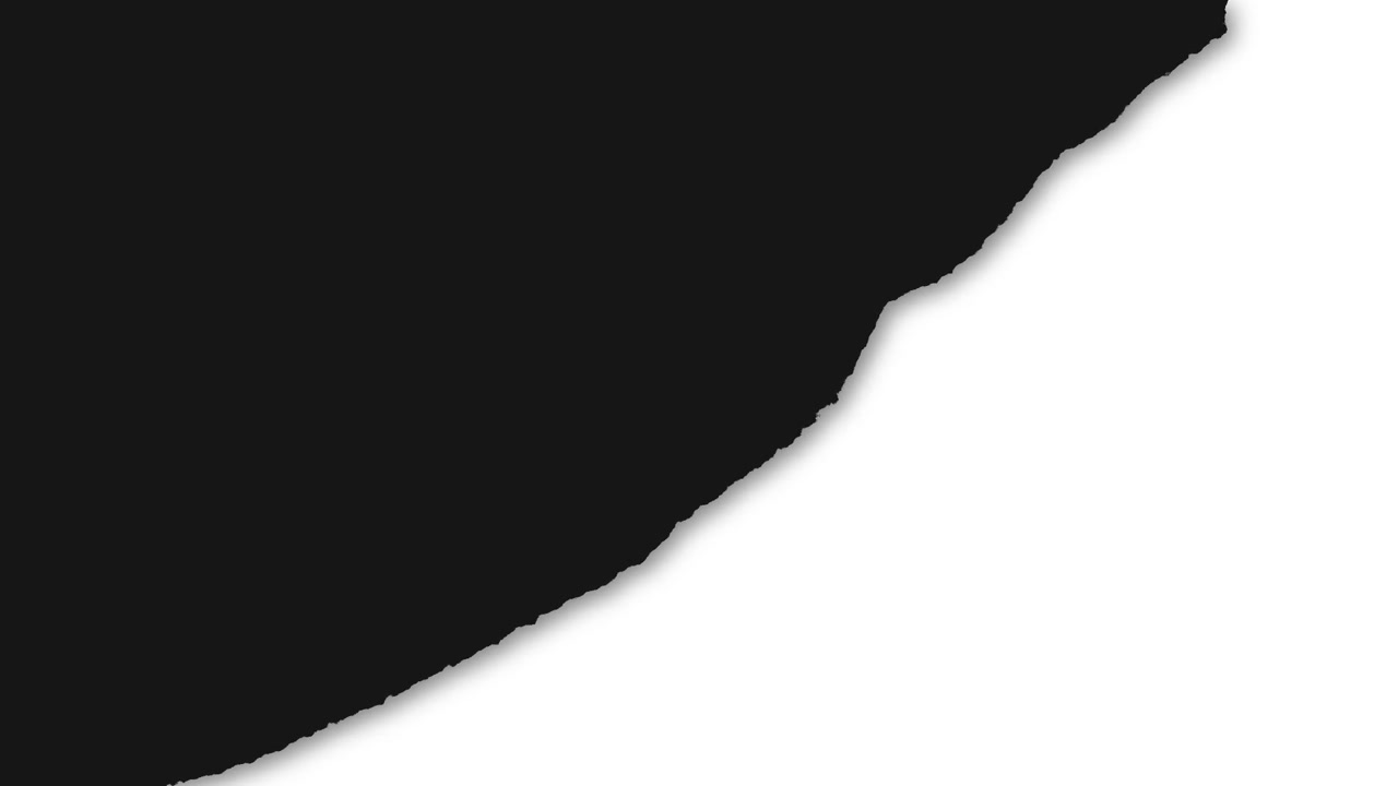 Abstract Black Shape With Torn Paper Edge Effect