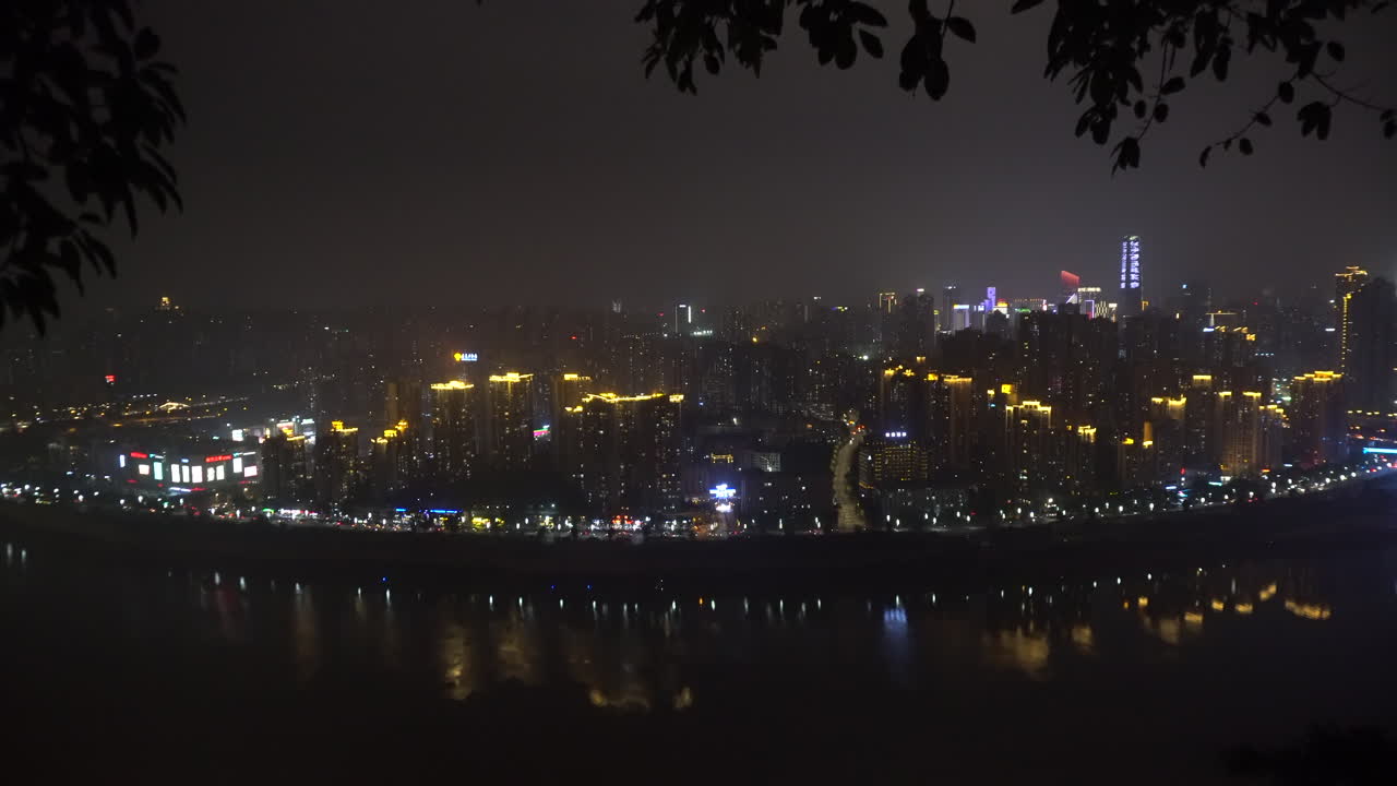 충칭 yuzhong 및 jiangbei 야경