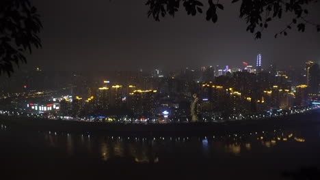 chongqing yuzhong and jiangbei night view
