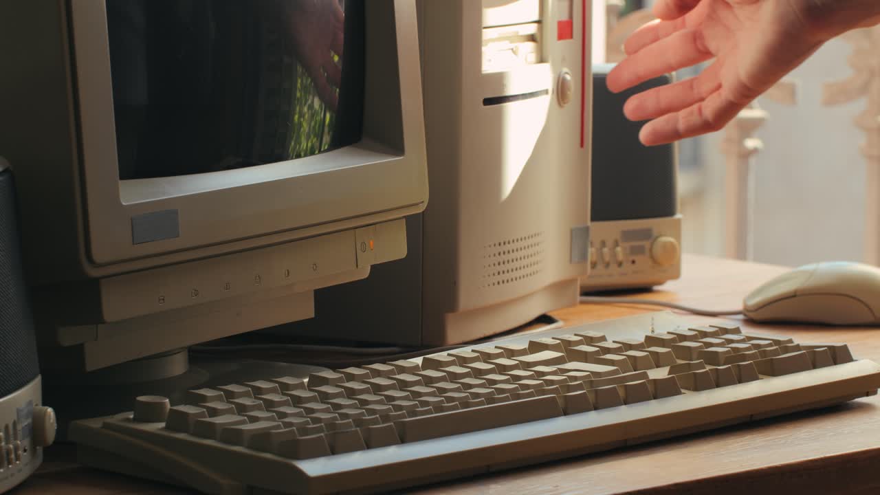 Vintage Desktop Computer Setup