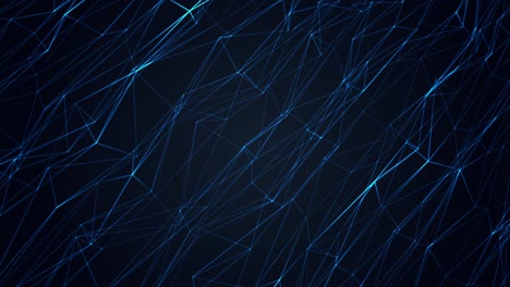 abstract background blue polygonal waving surface and shining texture.