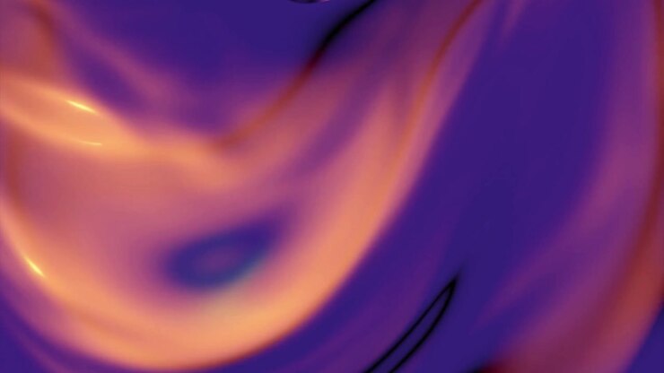 Seamless Loop of Abstract Purple and Orange Liquid Gradient Background