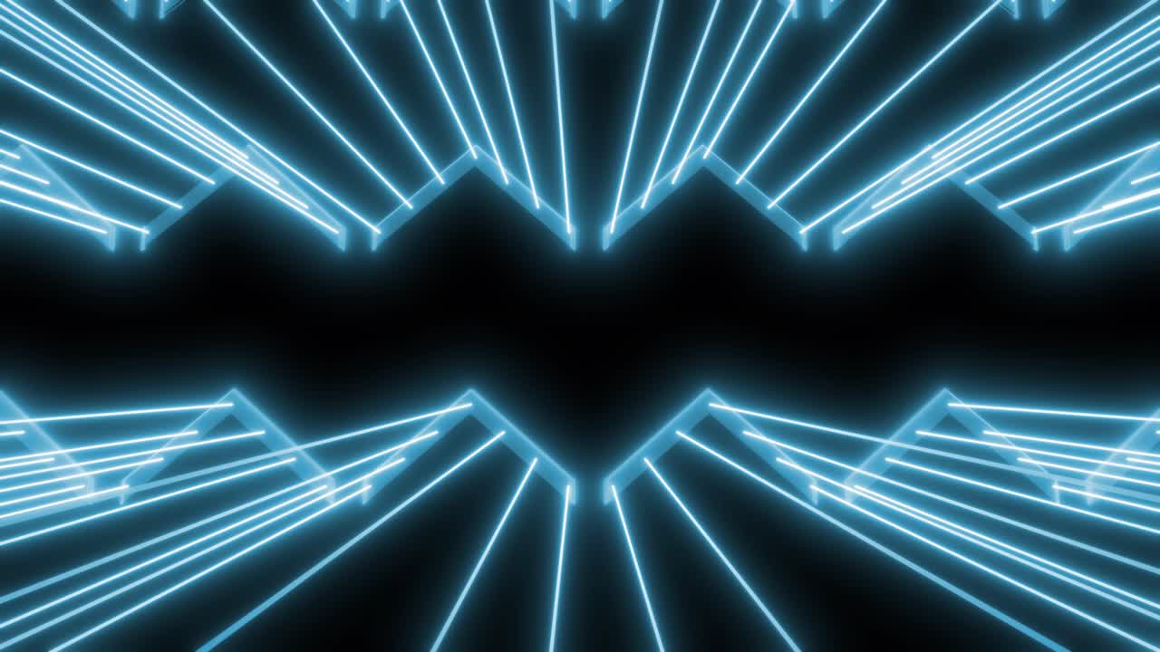 Abstract Neon Light Pattern