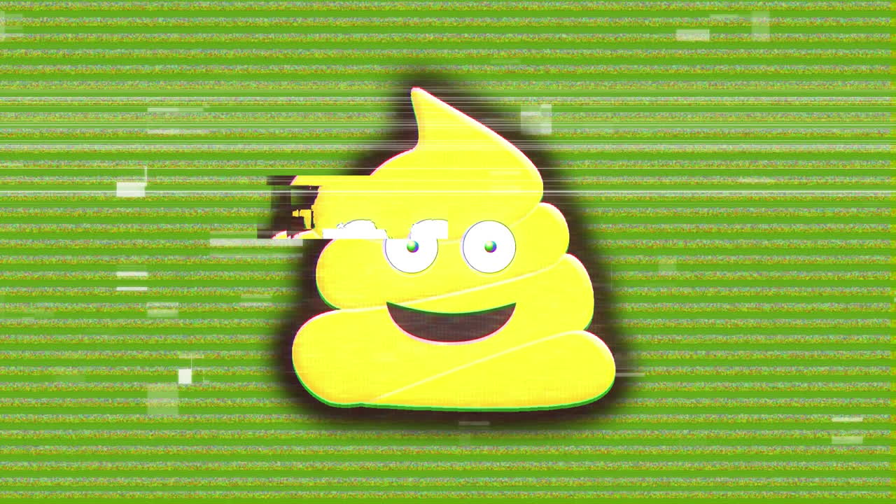 초록색 배경 에 있는 이모티콘