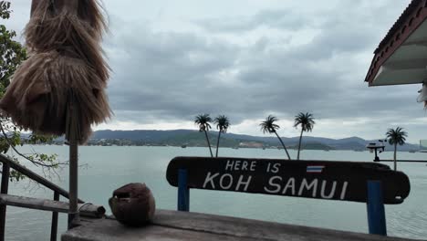 koh samui island thailand touristic sign southeast asia ocean view nature