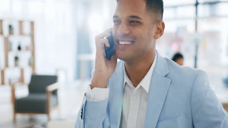 Happy-businessman,-phone-call