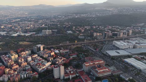 southern mexico city as seen from a drone