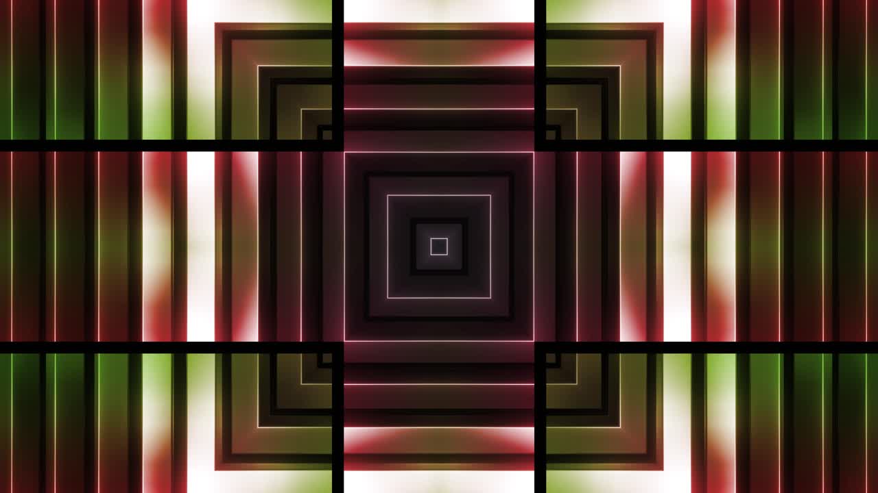 patrón de neón geométrico abstracto