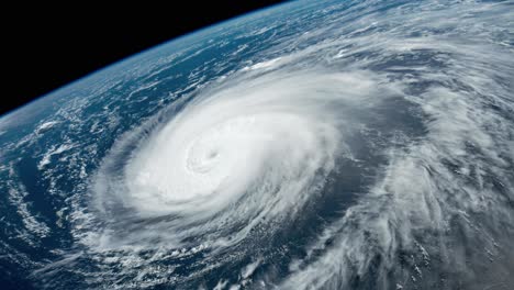 hurricane as seen from space 4k