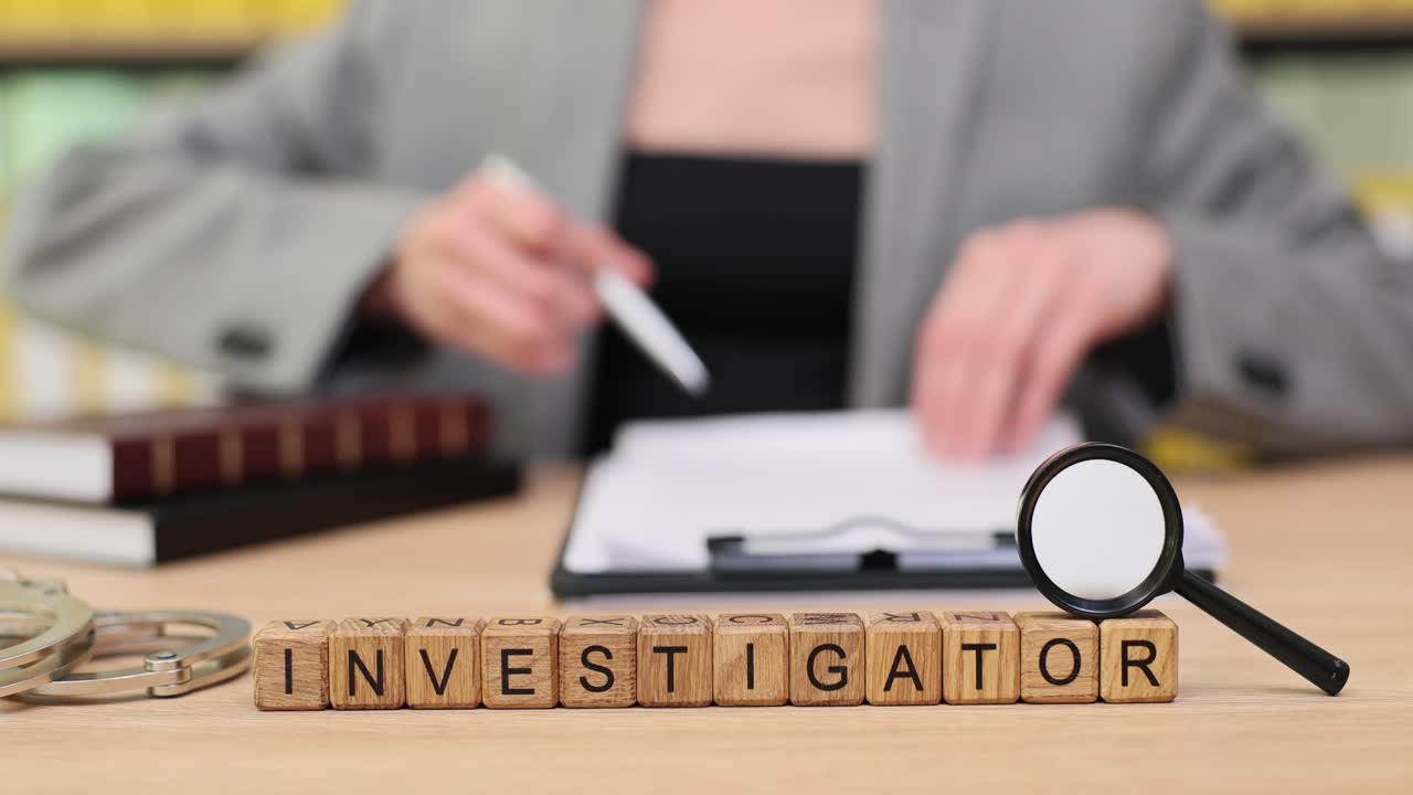 Investigator at work