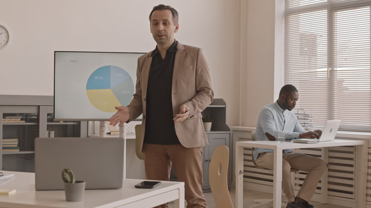 Man Making Remote Presentation