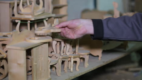 miniature hand made wooden furniture