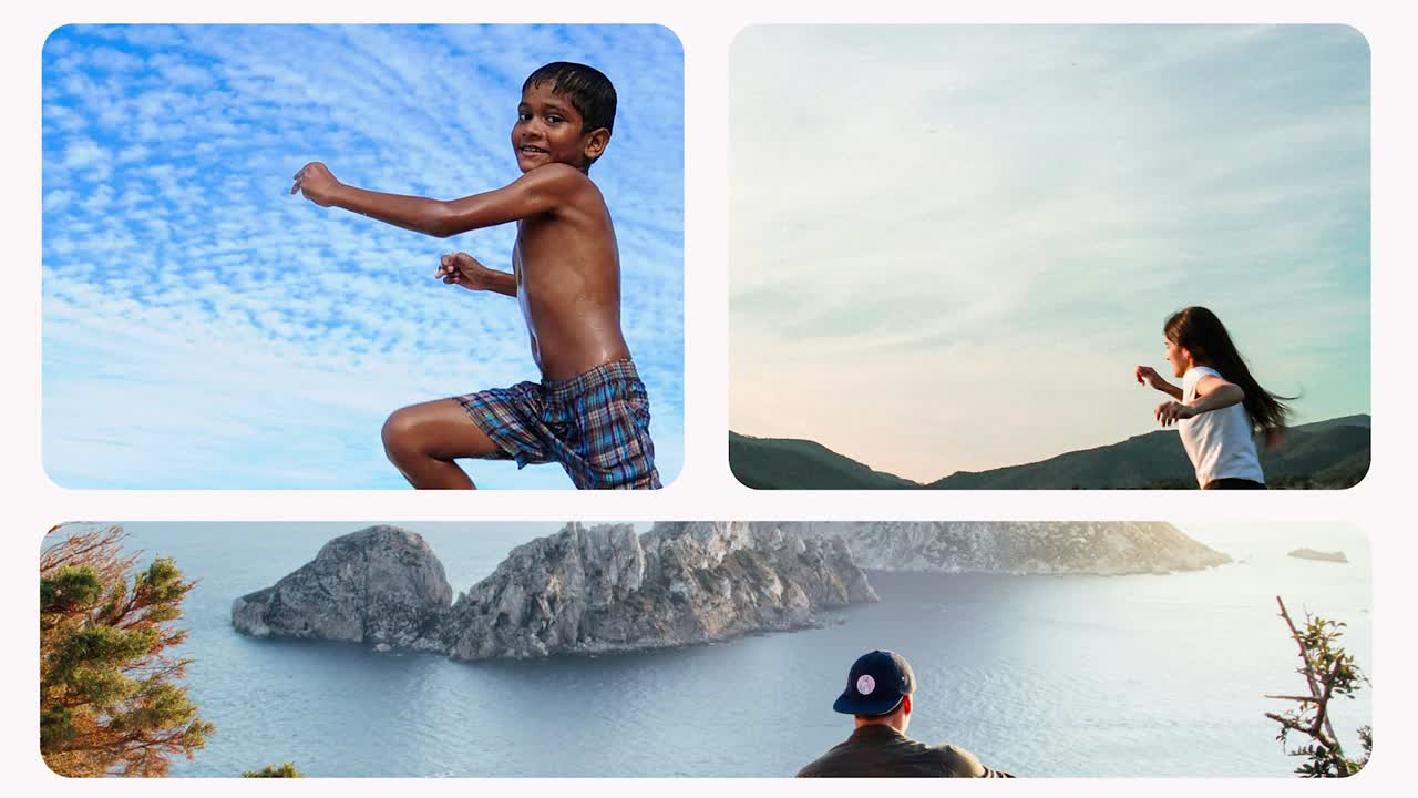 Man and Dog Enjoying Sunset Outdoors