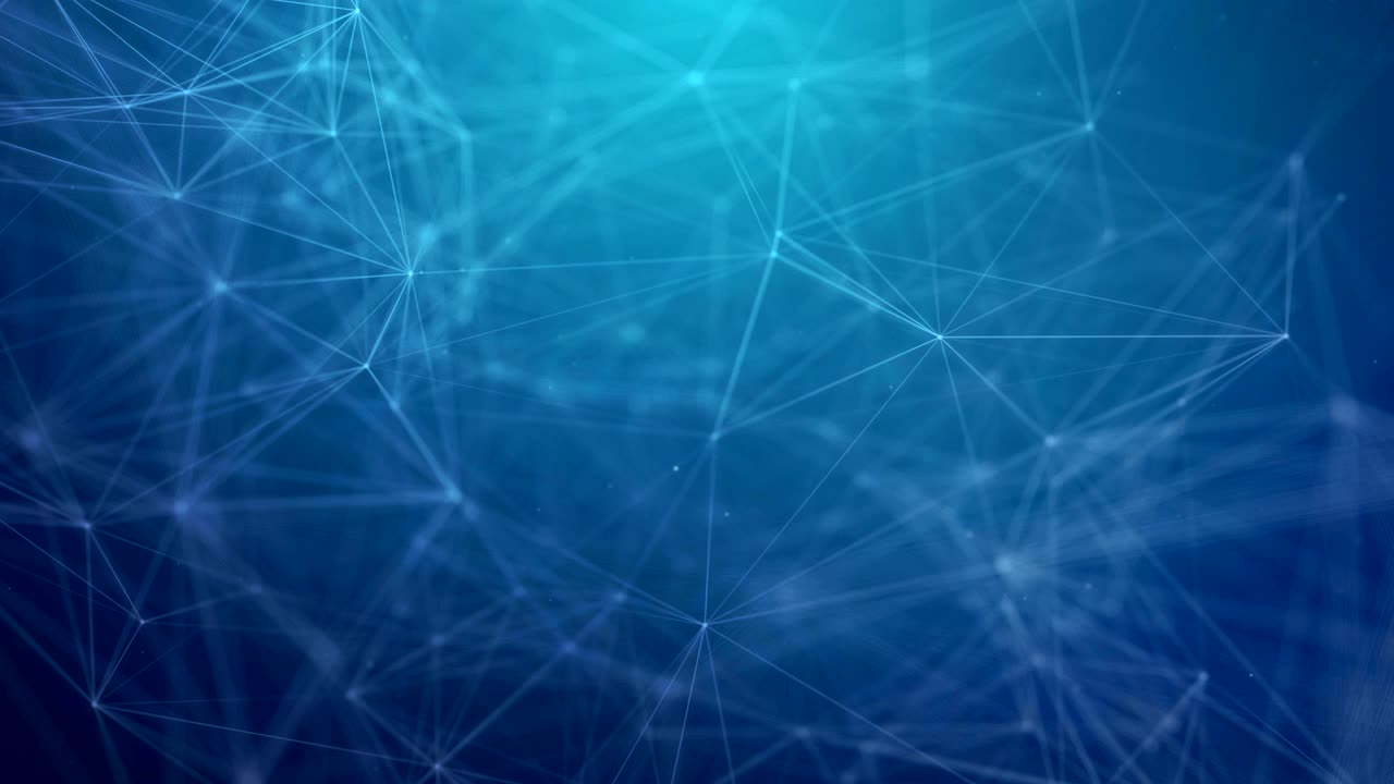 comunicación digital y red de tecnología moviendo líneas y puntos.