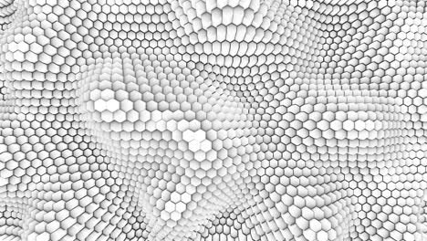 animación hexagonal abstracta patrón multicolor concepto suave de 4k