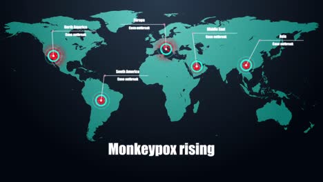 Animation-Von-Monkeypox-Text-Und-Weltkarte-Auf-Schwarzem-Hintergrund