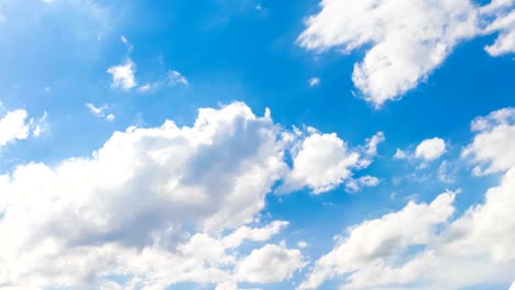 loop of white clouds over blue sky timelapse movement, climate change