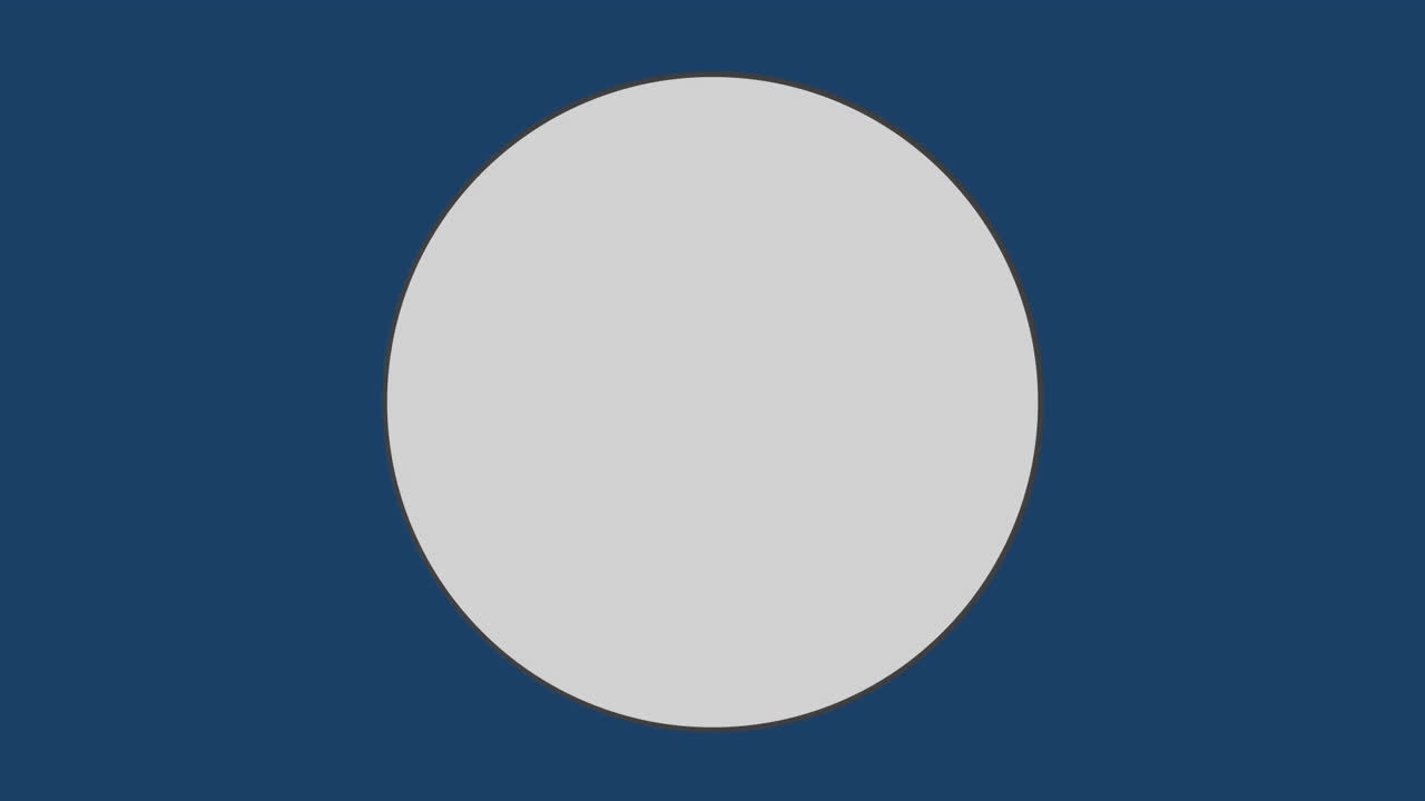 파란색 배경에 있는 원