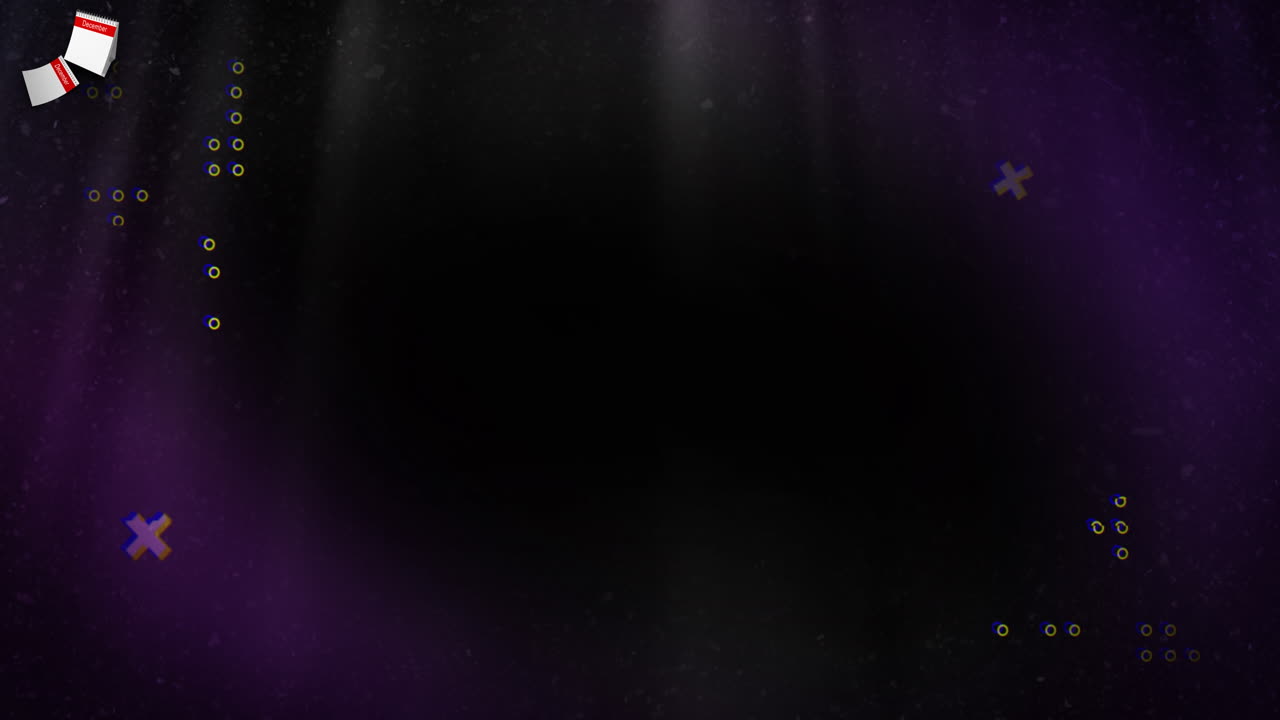 animación de formas que se mueven sobre un fondo negro