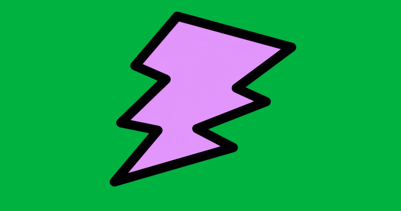 Abstrakt takket lavendel polygon svævende på gennemsigtig baggrund, der illustrerer et teknologikoncept