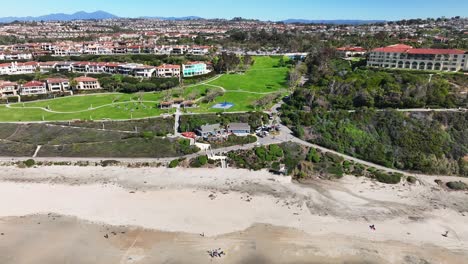 bluff park above salt creek beach in dana point, orange county, california