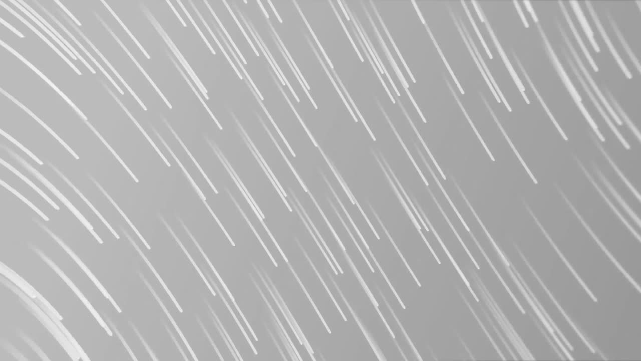 Animation of white lines falling on grey background