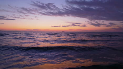 sunset over the ocean