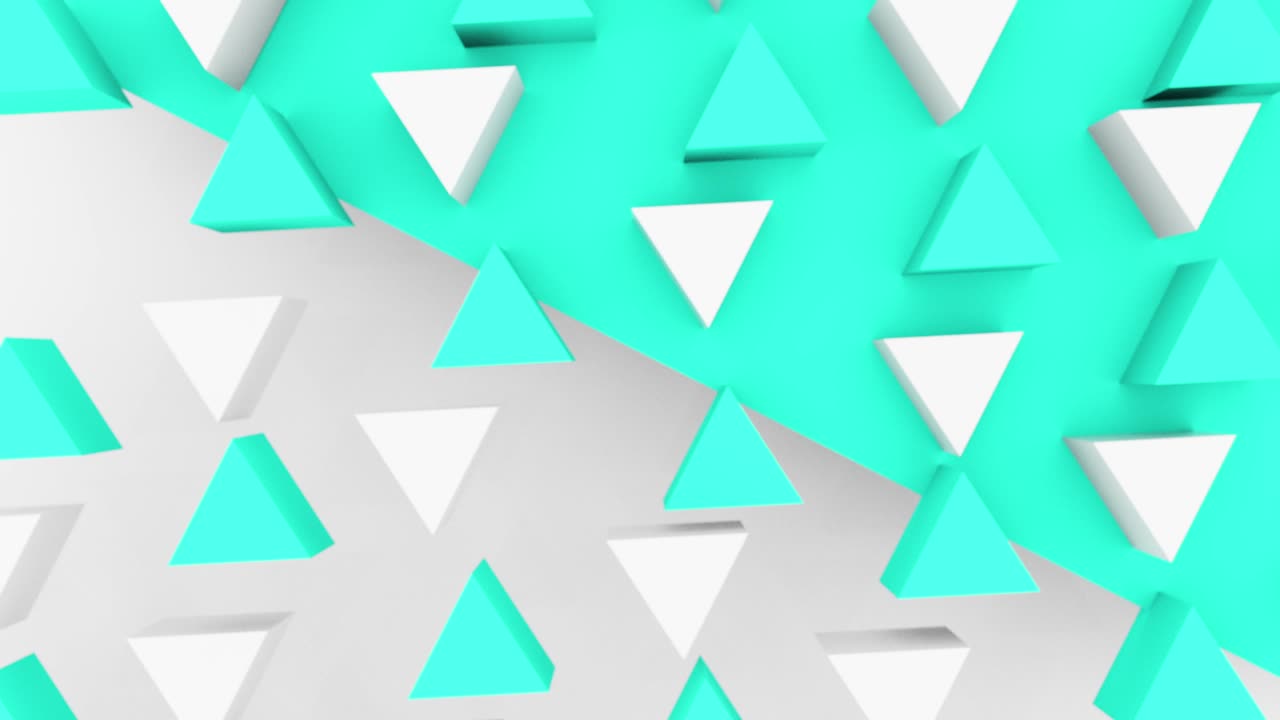 abstract 3d triángulo formas de fondo con diferentes colores. conjunto de 4k imágenes de animación de bucle.