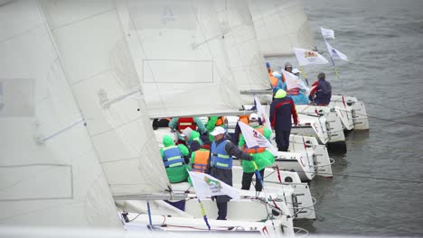 sailing competition on the water