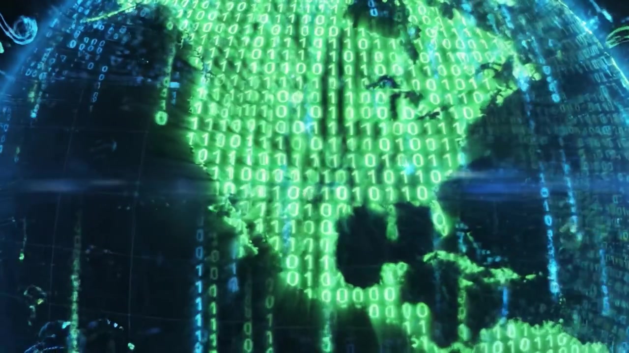 Digital Representation of Earth with Binary Data Streams: A Futuristic View of Global Connectivity and Technology Through a Data-Driven Lens