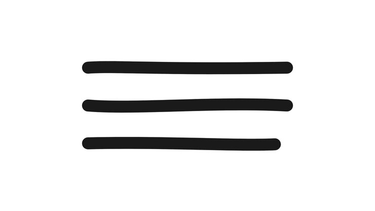 Hand-Drawn Hamburger Menu Icon Animation
