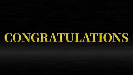 congratulations message text animation motion graphics