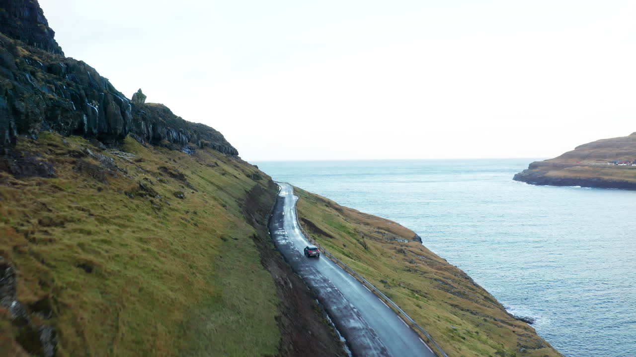 페로 제도 스트레이모이의 4k 공중