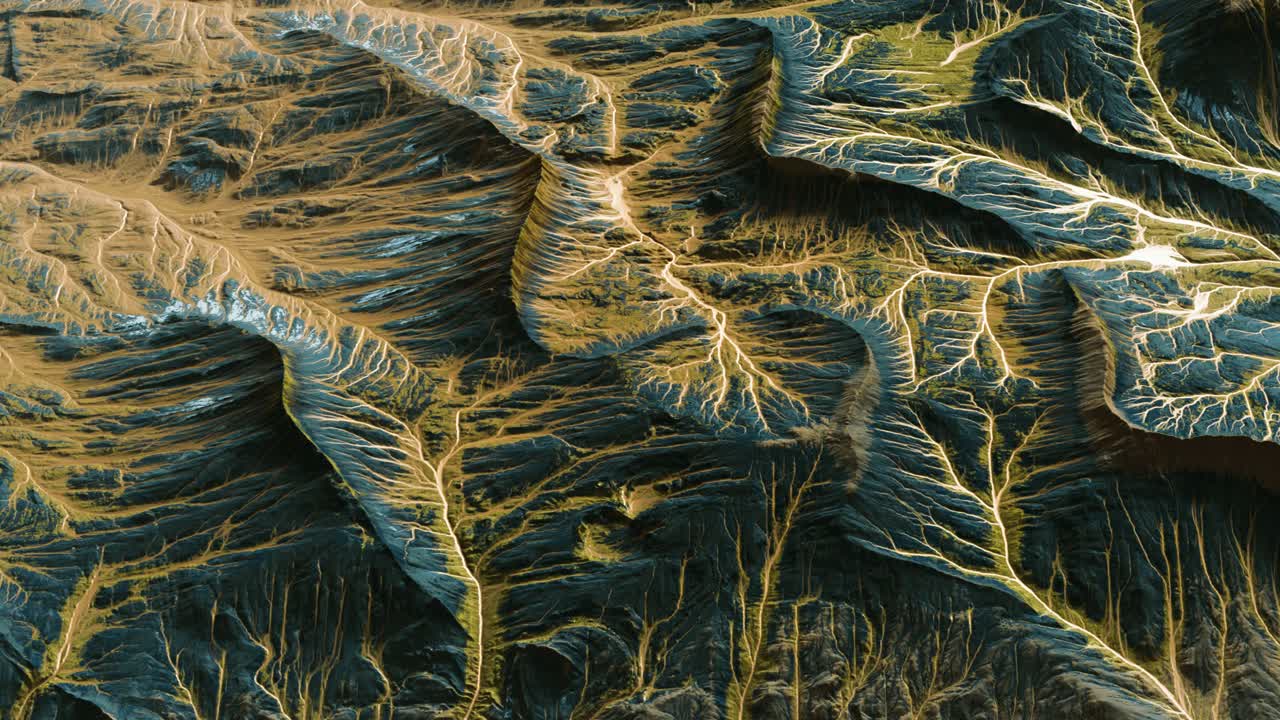 vista del paisaje del planeta alienígena