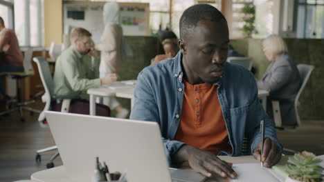 person working in office