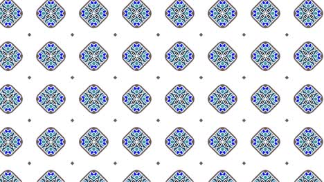 Gorgeous-Seamless-Pattern-White-And-Blue-green-In-Sliding-Motion