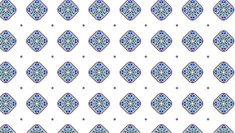 gorgeous seamless pattern white and blue-green in sliding motion