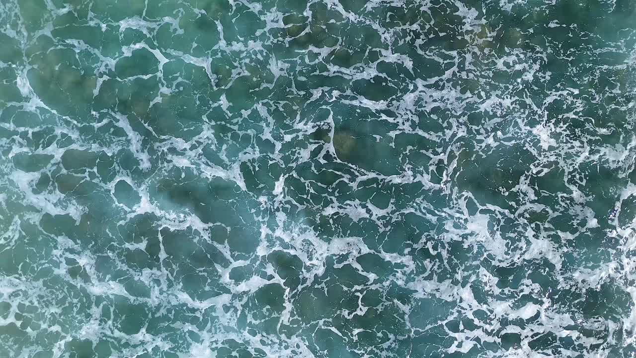 Las olas del océano desde arriba