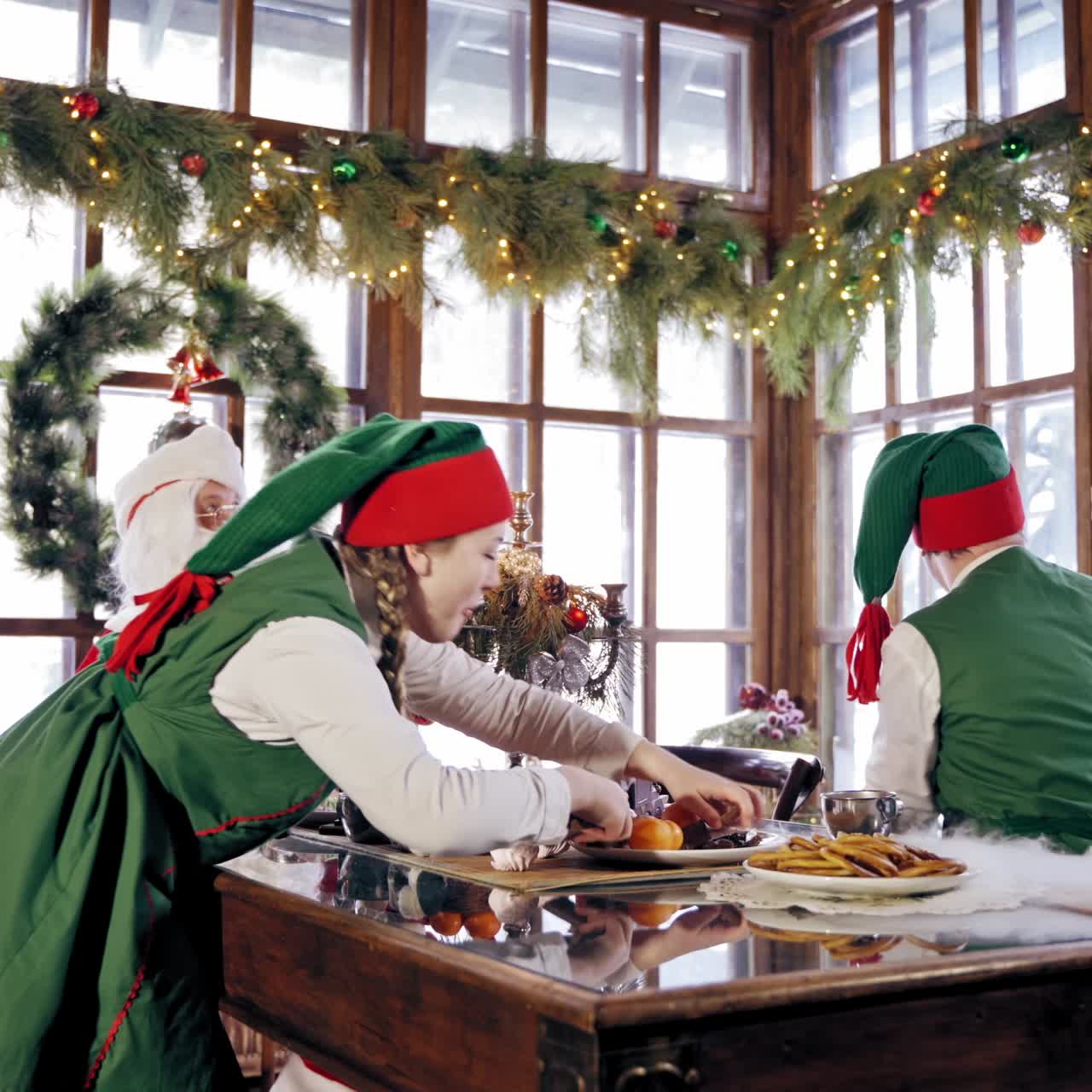 Family dinner at Christmas